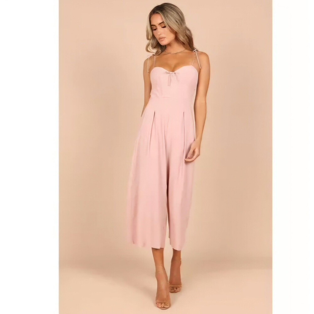Petal & Pup Pink Cropped Jumpsuit